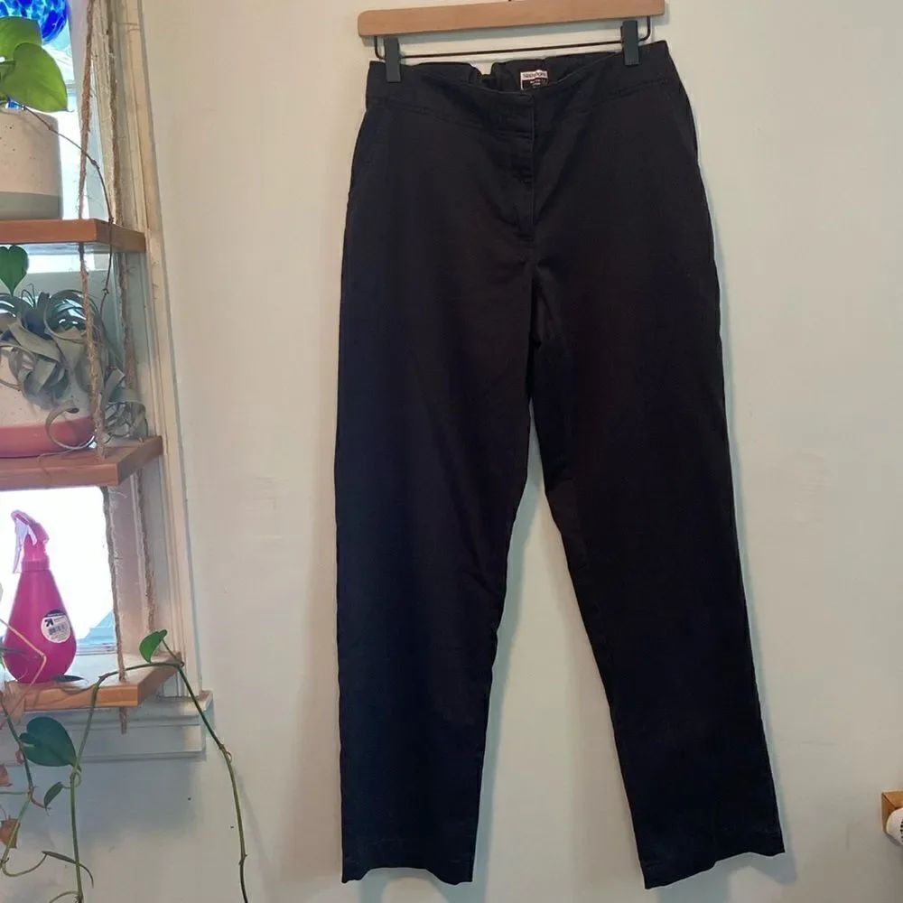 Slazenger Black Straight Leg Elastic Back Golf Pants Size 8